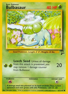 Bulbasaur, Base Set 2
