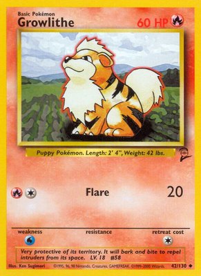 Growlithe, Base Set 2