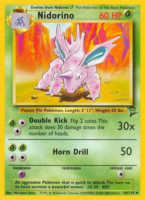Nidorino, Base Set 2