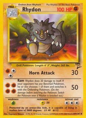 Rhydon, Base Set 2