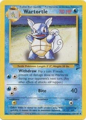 Wartortle, Base Set 2