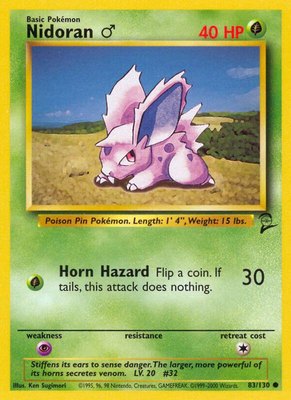 Nidoran M, Base Set 2