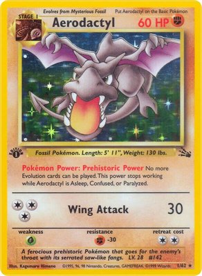 Aerodactyl (1), Fossil