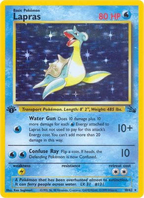 Lapras (10), Fossil