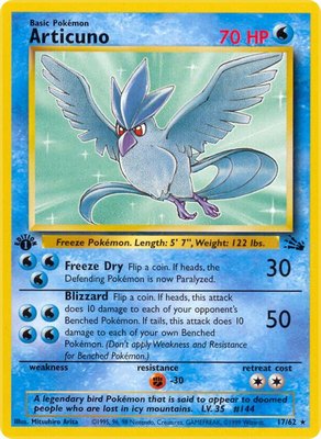 Articuno (17), Fossil