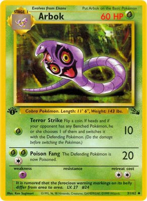 Arbok, Fossil
