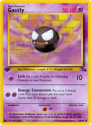 Gastly, Fossil