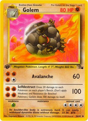Golem, Fossil