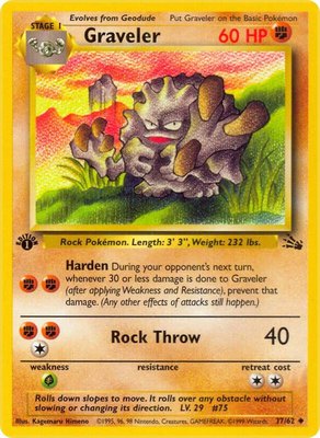 Graveler, Fossil