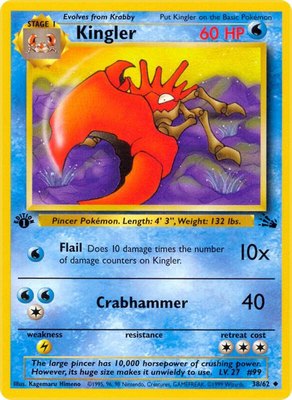 Kingler, Fossil