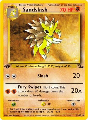 Sandslash, Fossil
