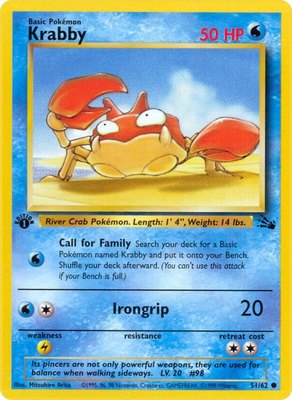Krabby, Fossil