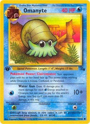 Omanyte, Fossil