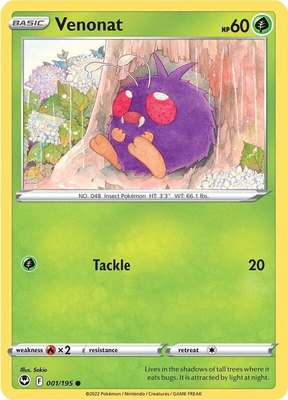 Venonat, Silver Tempest