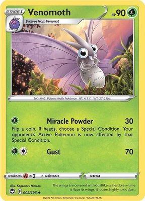 Venomoth, Silver Tempest