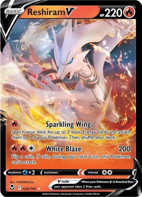 Reshiram V, Silver Tempest
