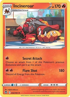 Incineroar, Silver Tempest