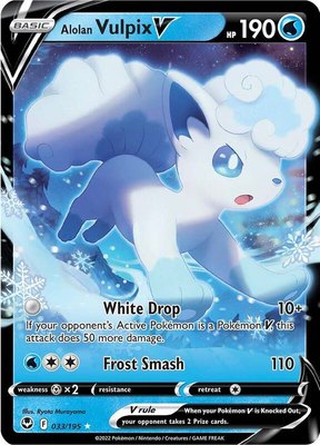 Alolan Vulpix V, Silver Tempest