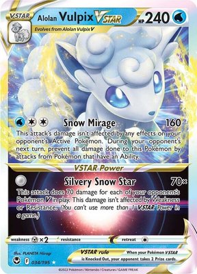 Alolan Vulpix VSTAR, Silver Tempest