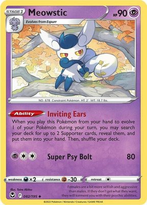 Meowstic, Silver Tempest