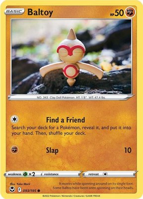 Baltoy, Silver Tempest
