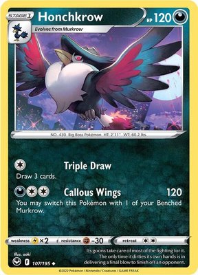 Honchkrow, Silver Tempest