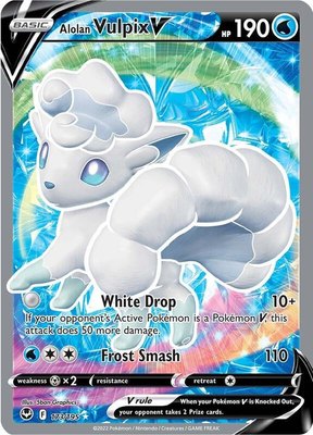 Alolan Vulpix V (Full Art), Silver Tempest