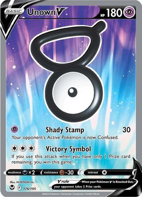 Unown V (Full Art), Silver Tempest