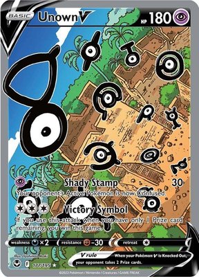 Unown V (Alternate Full Art), Silver Tempest