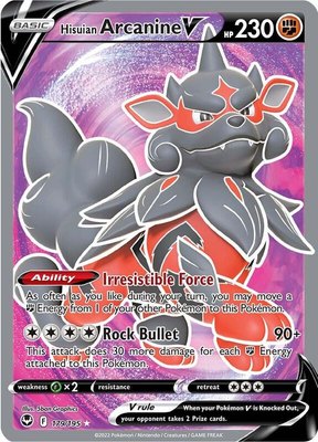 Hisuian Arcanine V (Full Art), Silver Tempest
