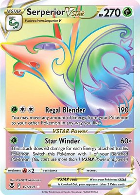 Serperior VSTAR (Secret), Silver Tempest
