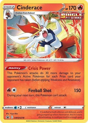 Cinderace, Sword & Shield Promo Cards