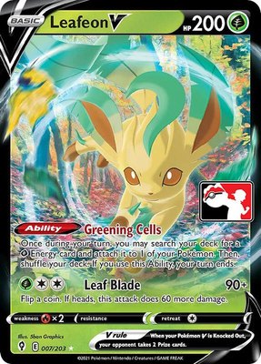 Leafeon V, Prize Pack Series Cards