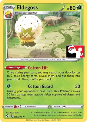 Eldegoss, Prize Pack Series Cards