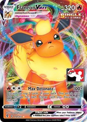 Flareon VMAX, Prize Pack Series Cards