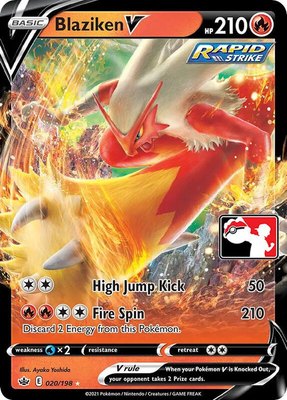 Blaziken V, Prize Pack Series Cards
