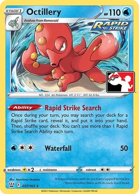 Octillery, Prize Pack Series Cards