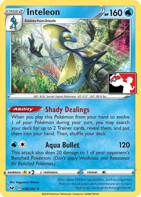 Inteleon, Prize Pack Series Cards