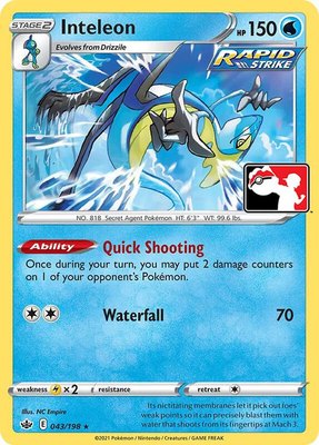Inteleon, Prize Pack Series Cards