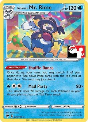 Galarian Mr. Rime, Prize Pack Series Cards