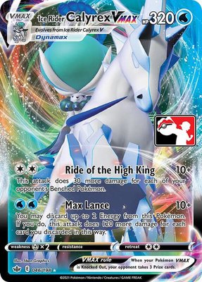 Ice Rider Calyrex VMAX, Prize Pack Series Cards