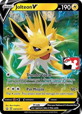 Jolteon V, Prize Pack Series Cards