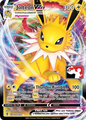 Jolteon VMAX, Prize Pack Series Cards