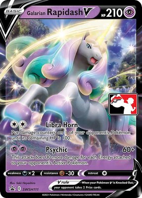 Galarian Rapidash V, Prize Pack Series Cards