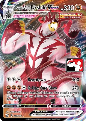 Single Strike Urshifu VMAX, Prize Pack Series Cards