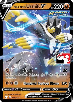 Rapid Strike Urshifu V, Prize Pack Series Cards