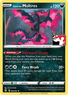 Galarian Moltres, Prize Pack Series Cards