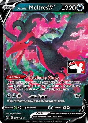 Galarian Moltres V, Prize Pack Series Cards