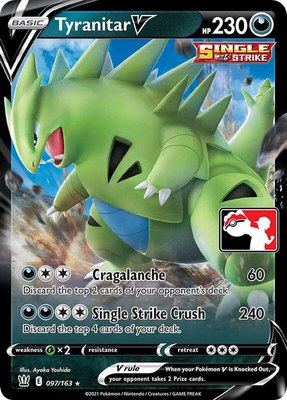 Tyranitar V, Prize Pack Series Cards