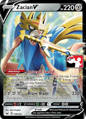 Zacian V, Prize Pack Series Cards